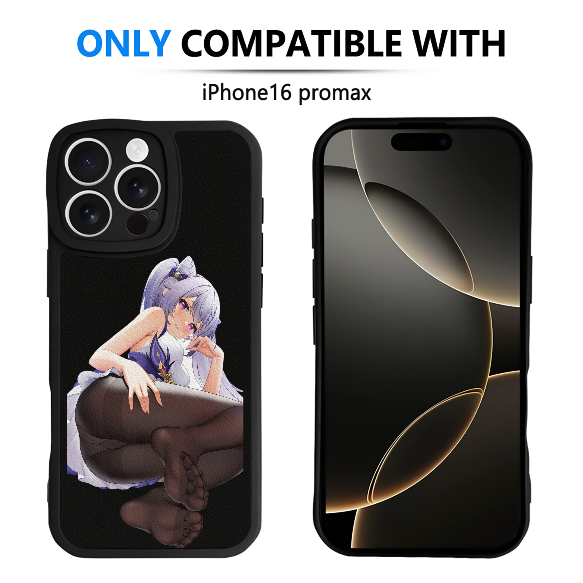 げんし神 刻晴 こくせい genshin Kokusei 【iPhone 16シリーズ対応】シリコンスマホケース（レザー調） 材質：シリコン